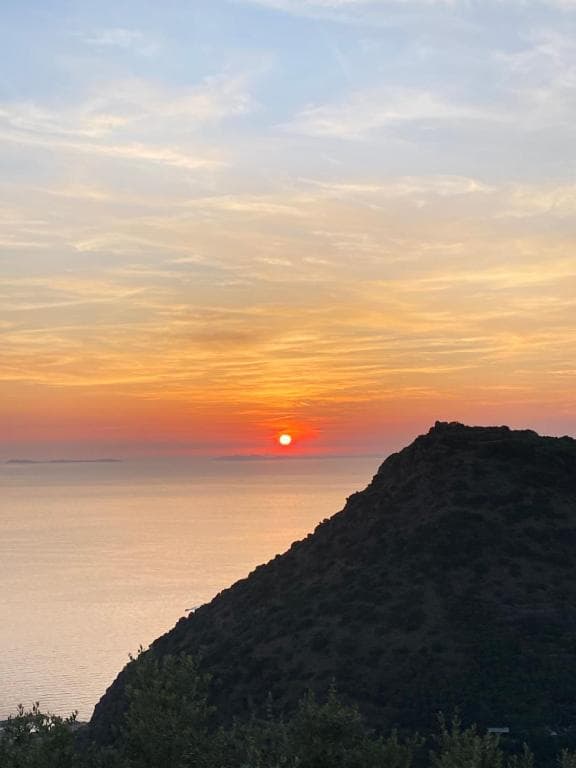 Tramonto sulla costa campana